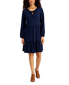 Long Sleeve Solid Knit Dress, Created for Macy's 
