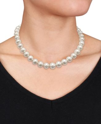 Cultured South Sea Cultured Pearl (10-12mm) Graduated 18" Collar Necklace