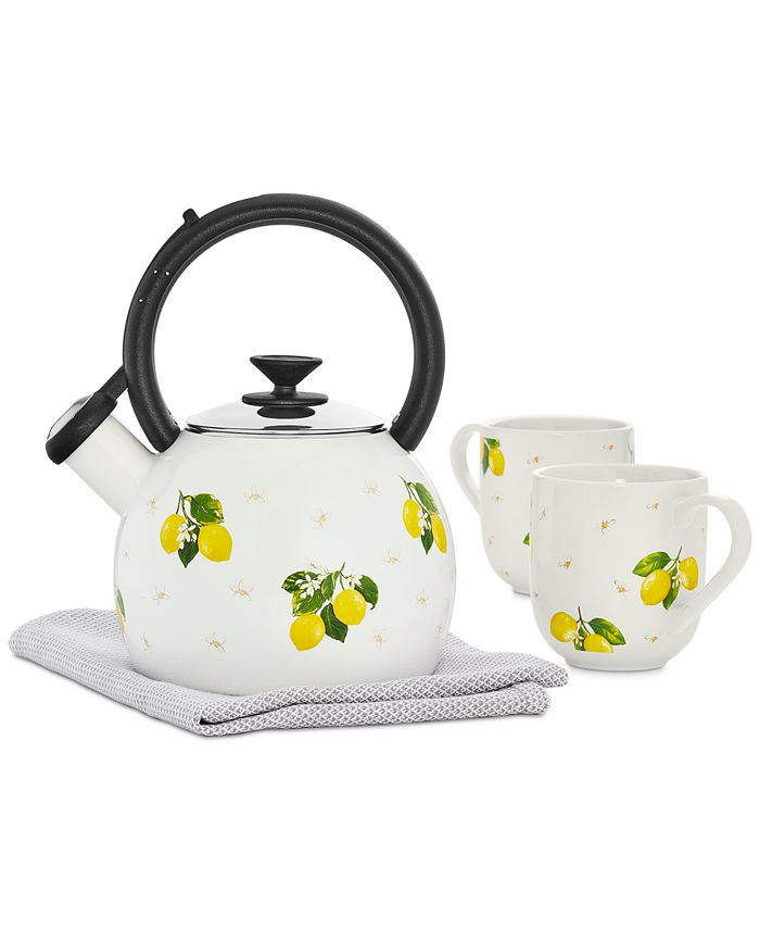 Martha Stewart Collection Lemon Tea Kettle Set, Created for Macy's Macy's