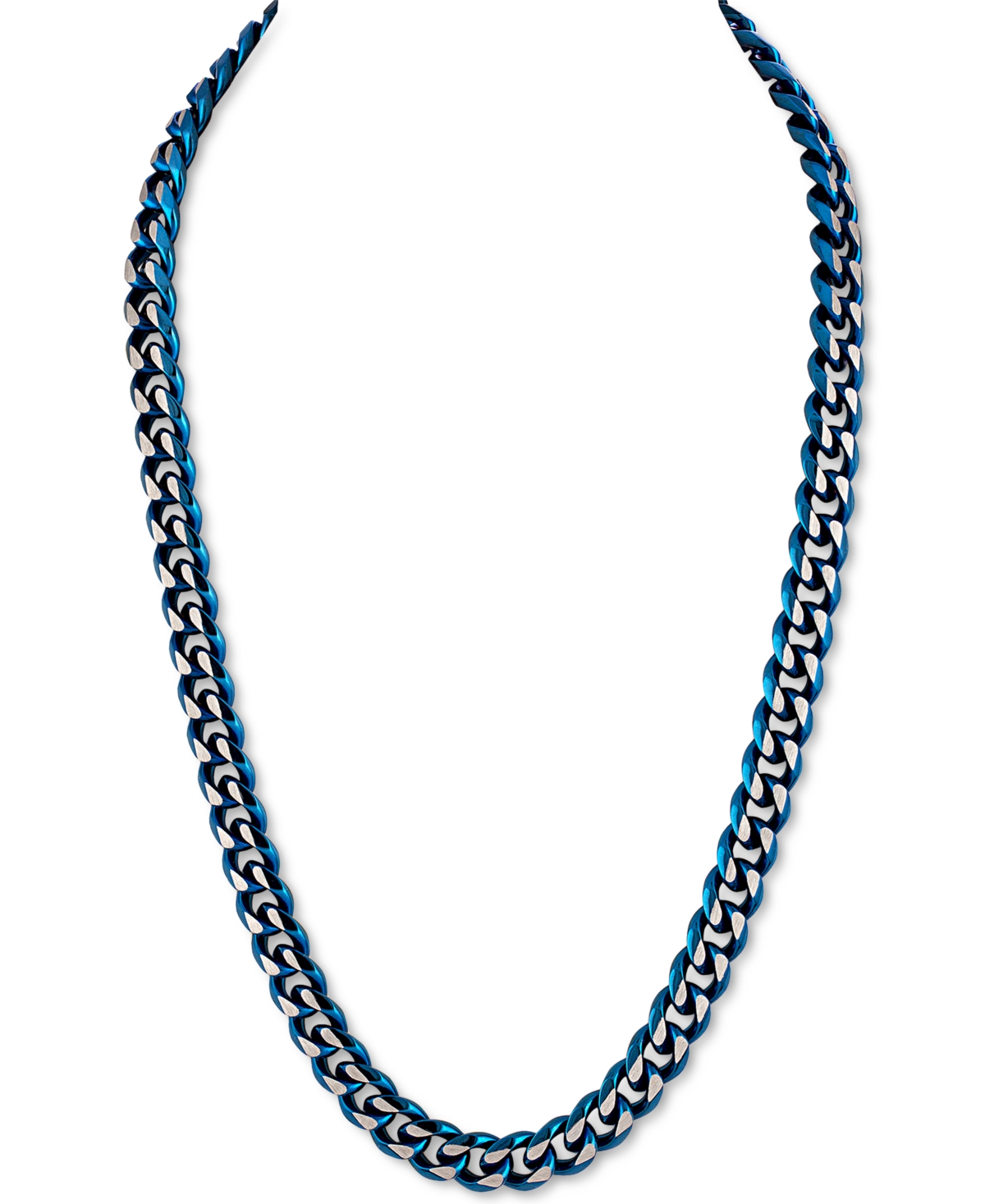Two-Tone Curb Link 22"Chain Necklace, Created for Macy's - Gold-Tone