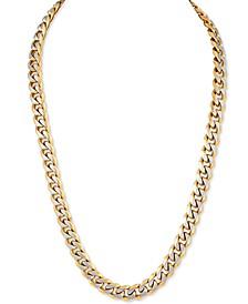 Two-Tone Curb Link 22"Chain Necklace, Created for Macy's