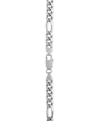 JFM Men's Figaro Link Chain Necklace