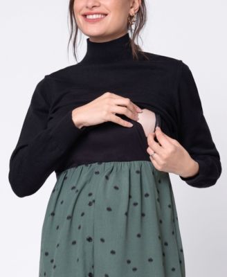 Seraphine Women's Polka Dot Maternity Nursing Dress - Macy's