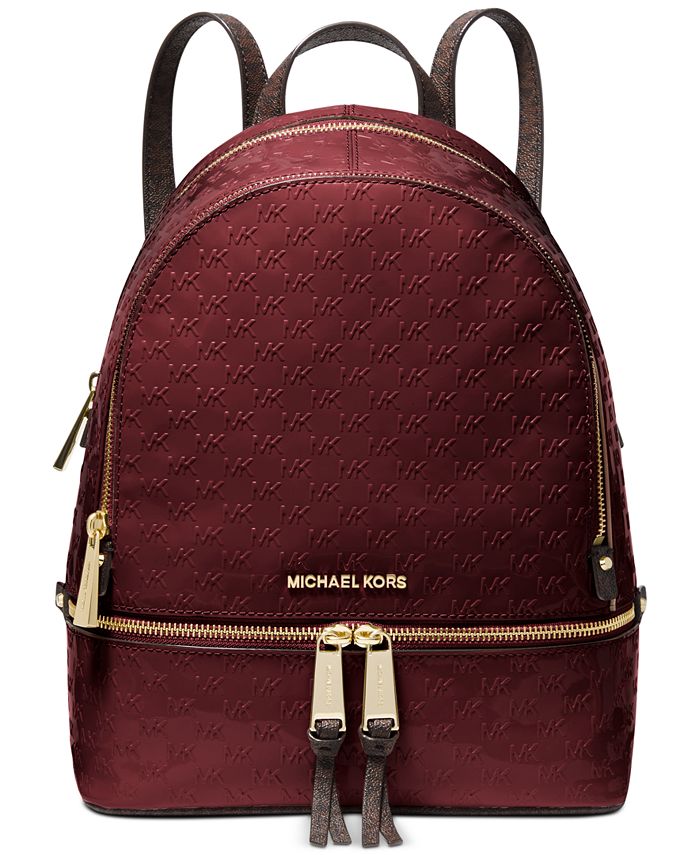 Tage en risiko Afskrække Vestlig Michael Kors Rhea Medium Leather Backpack - Macy's