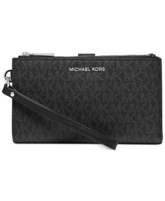 michael michael kors jet set double zip around wristlet