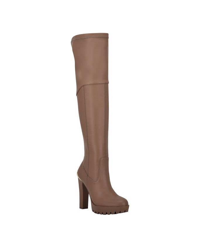GUESS Women's Taylin Over The Knee Narrow Calf Boots & Reviews Boots