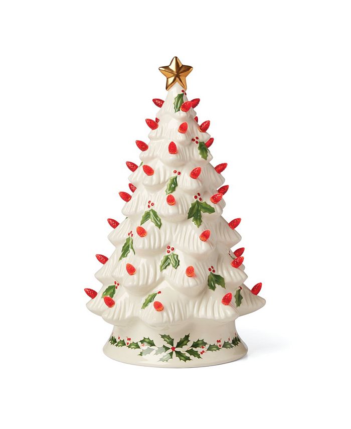 North Carolina Tar Heels 8 Light Up Ceramic LED Christmas Tree