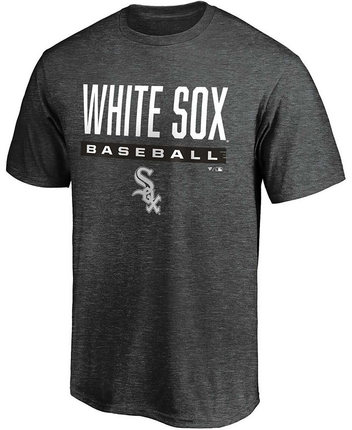 Fanatics Men's Charcoal Chicago White Sox Win Stripe T-shirt - Macy's
