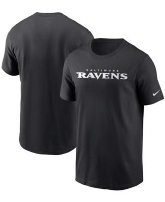 Men s Black Baltimore Ravens Team Wordmark T shirt Macy s