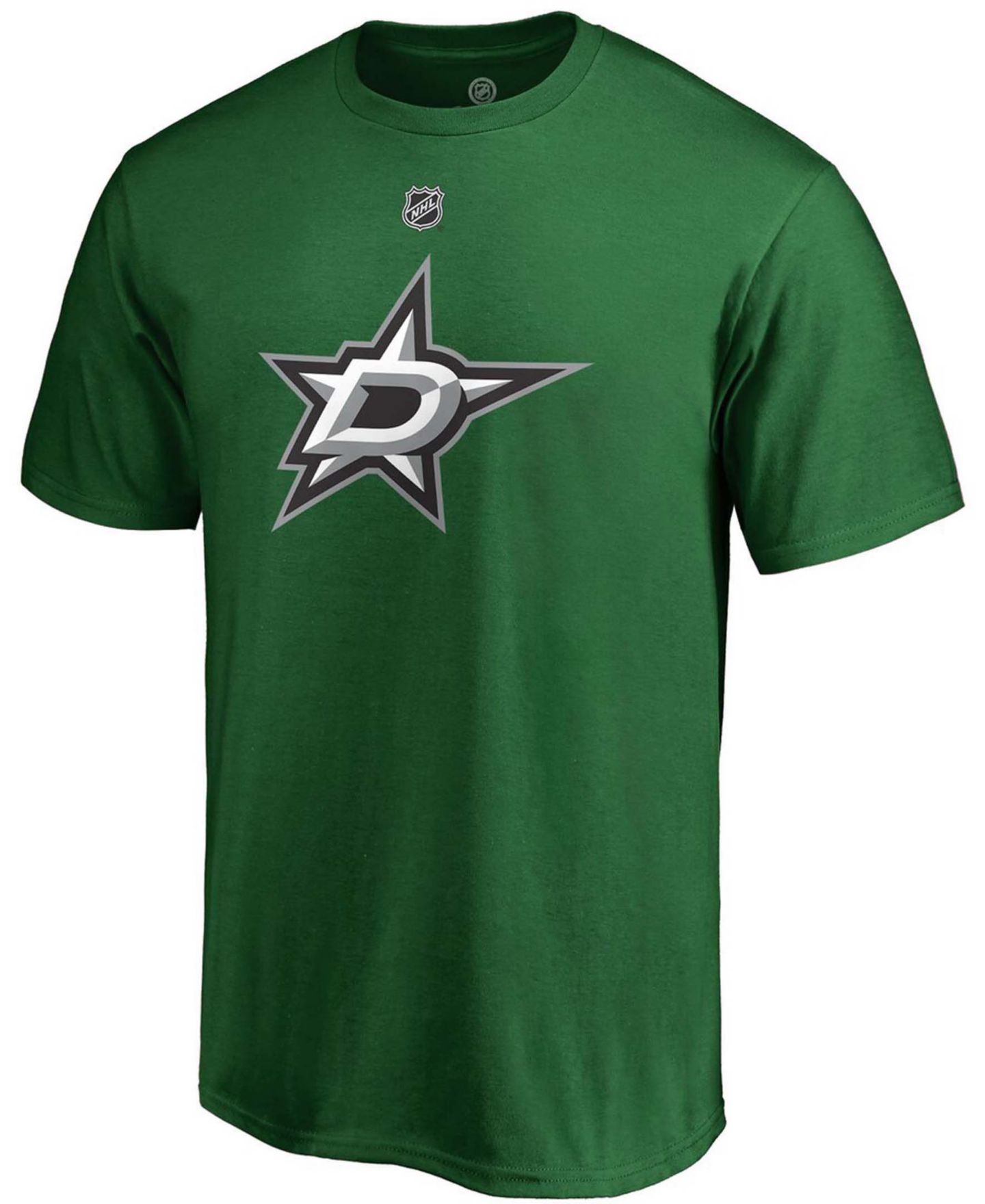 Мужская футболка Fanatics Tyler Seguin Kelly Green Dallas Stars Team Authentic Stack Name and Number — фото 2