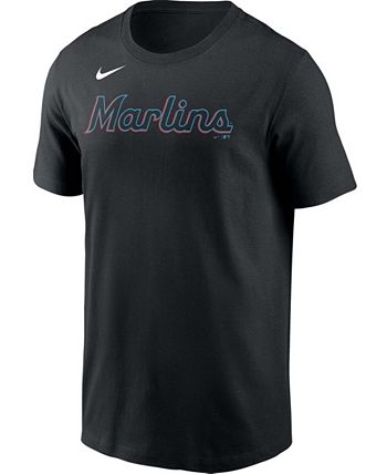Nike Men's Miami Marlins Jazz Chisholm Number 2 T-Shirt - S (Small)