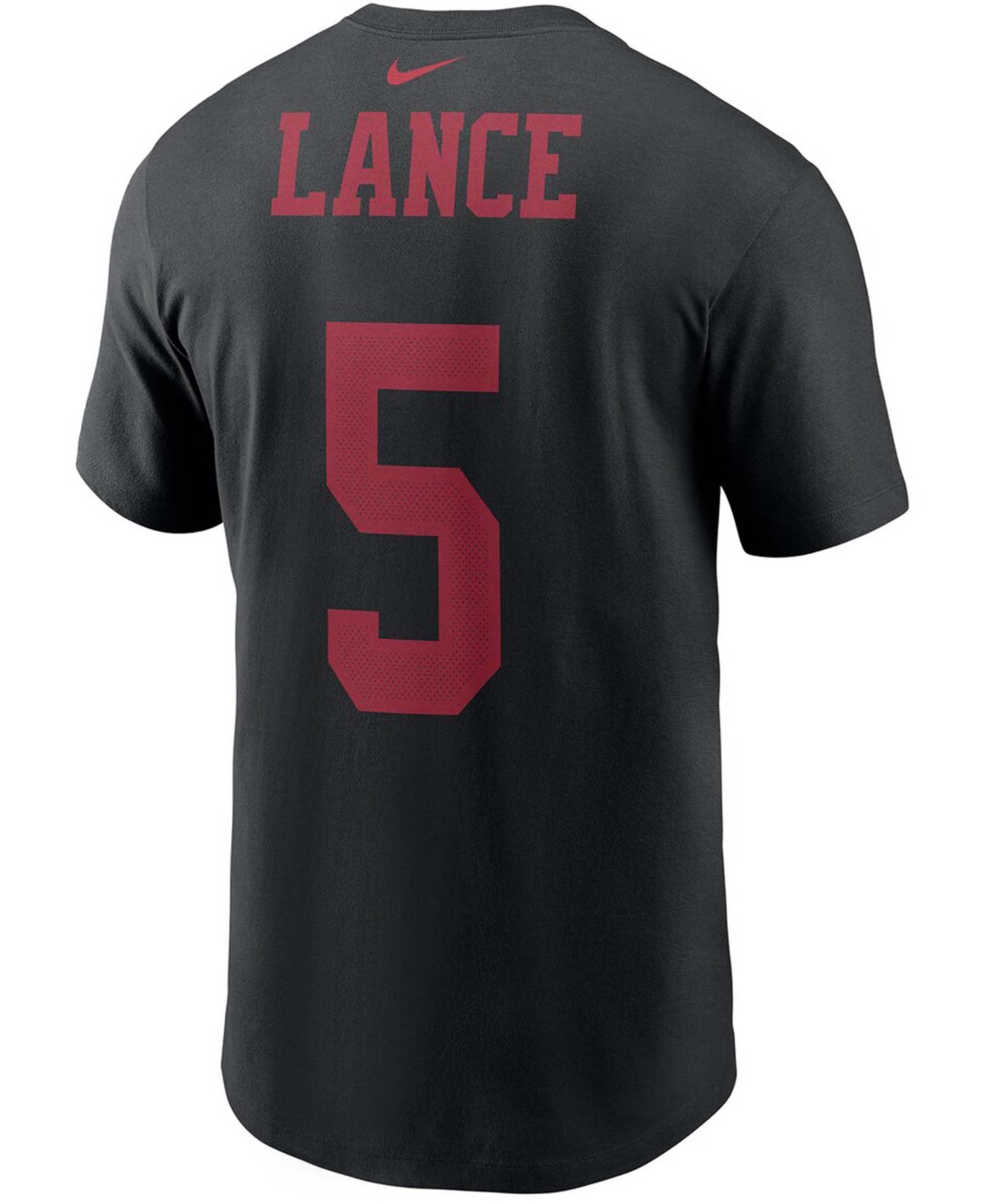 Men's Trey LanceSan Francisco 49ers 2021 Nfl Draft First Round Pick Player Name Number T-shirt - Black