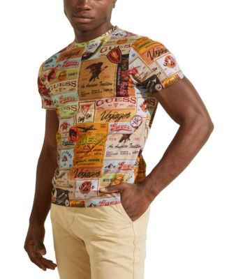 GUESS - Men's Eco Vintage Poster Graphic T-Shirt