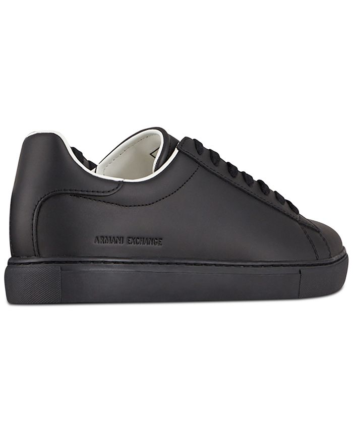 A|X Armani Exchange Men's Low Top Leather Sneaker - Macy's