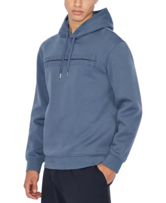 A|X Armani Exchange - Men's Embossed Mirrored Logo Hoodie