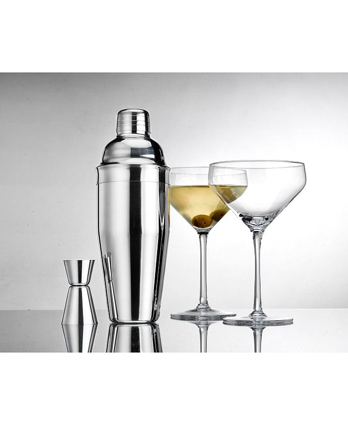 Godinger 22465 Meridian Martini Glasses - Set of 8