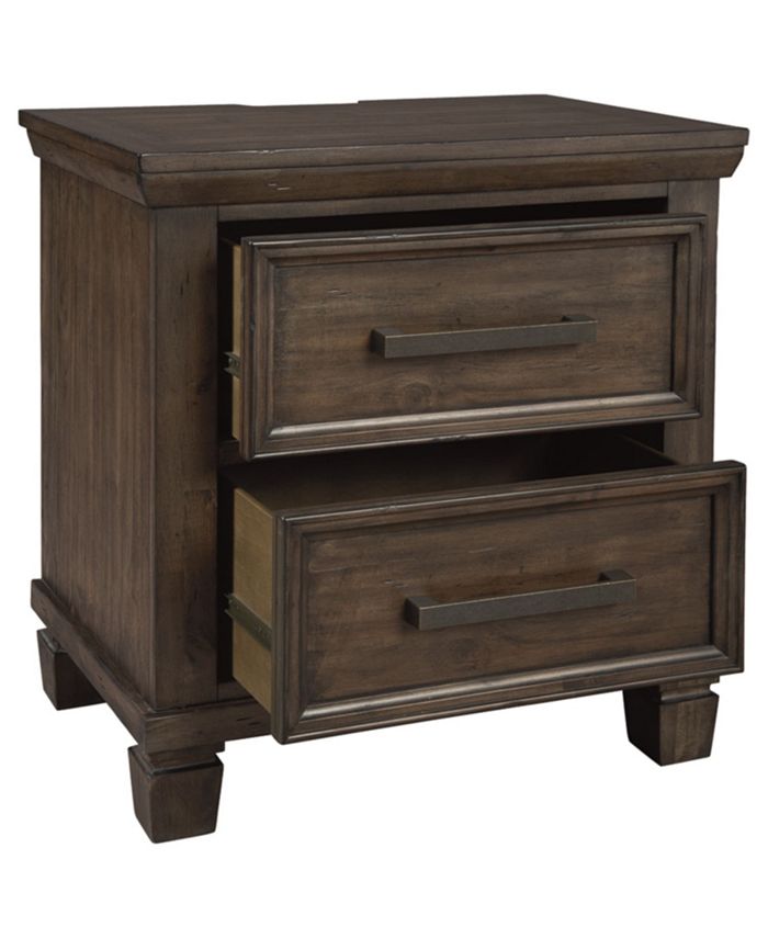 Signature Design By Ashley Johurst 2 Drawer Nightstand Macy's