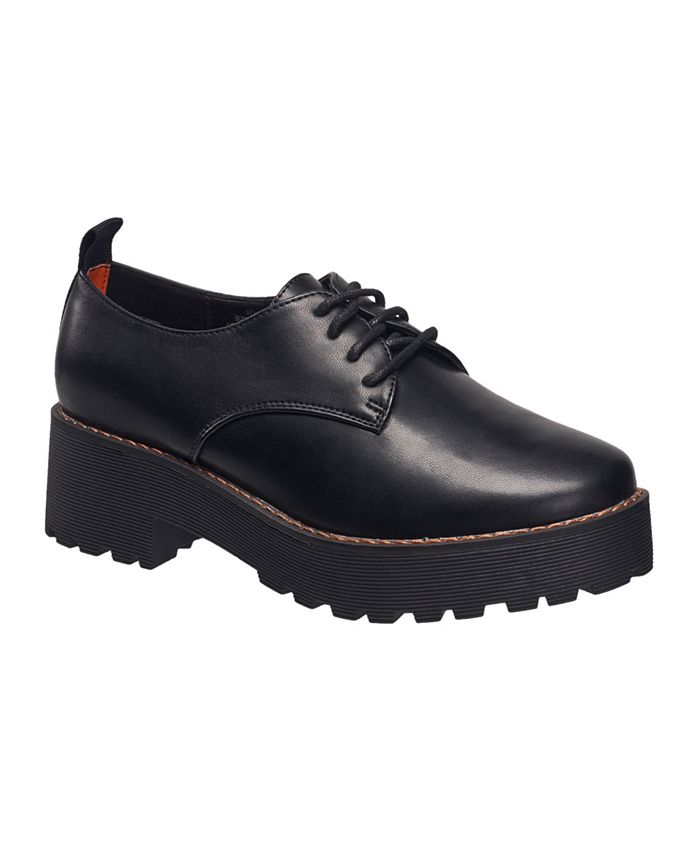 French Connection Women's Amanda Lace-up Lug Sole Loafers - Macy's