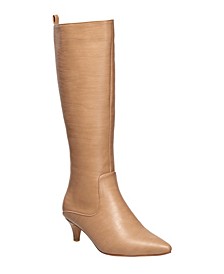 Women's Darcy Kitten Heel Knee High Boots