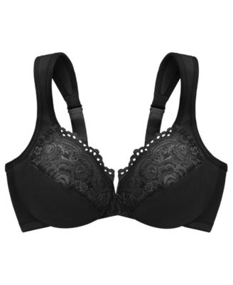 Women's Full Figure Plus Size Wonderwire Back Close Bra 1240