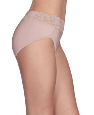 Vanity Fair Women's Flattering Lace Hi-Cut Panty Underwear 13280, extended sizes available