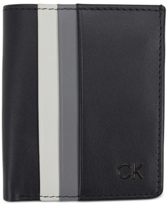 Calvin Klein Men s Leather Colorblocked RFID Duofold Wallet Macy s