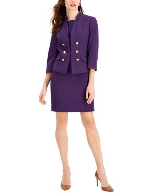 plum suit women's