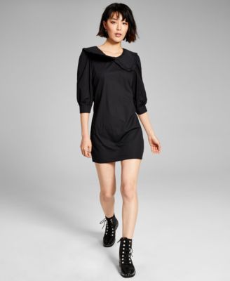 exaggerated collar dress