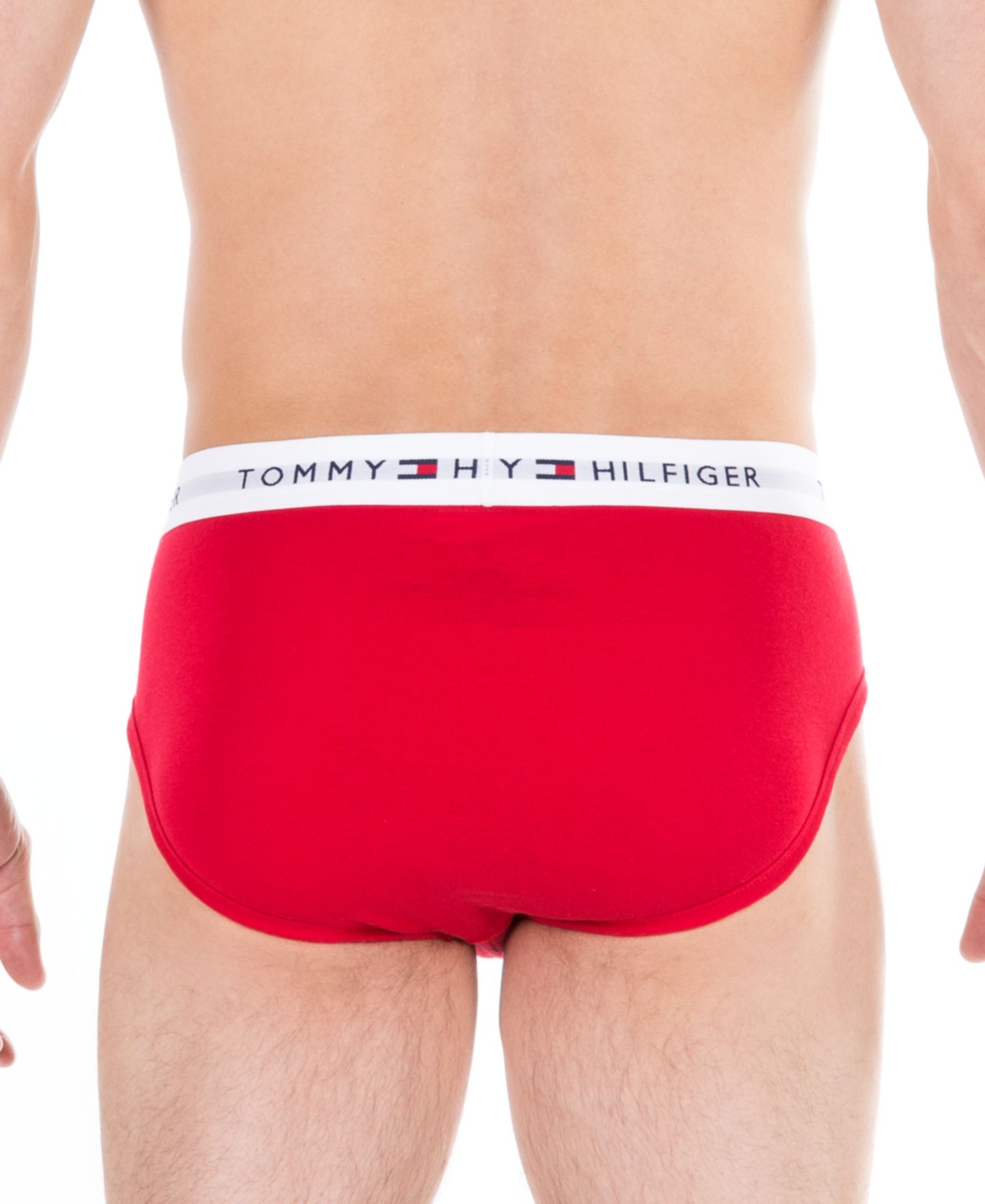 Трусы-брифы Moisture-Wicking для мужчин, хлопок, 4 шт. — Tommy Hilfiger, цвет: Красное дерево — фото 3