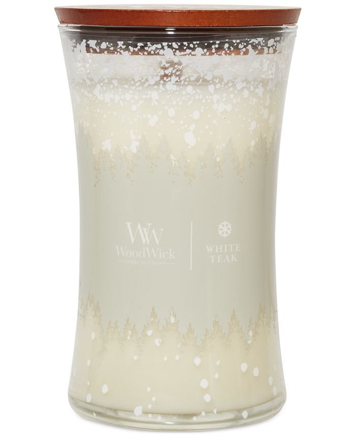 WoodWick Candle Woodwick Large Jar White Teak Candle Macy's