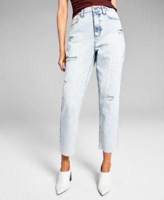 And Now This - Women's Ripped Mom Jeans