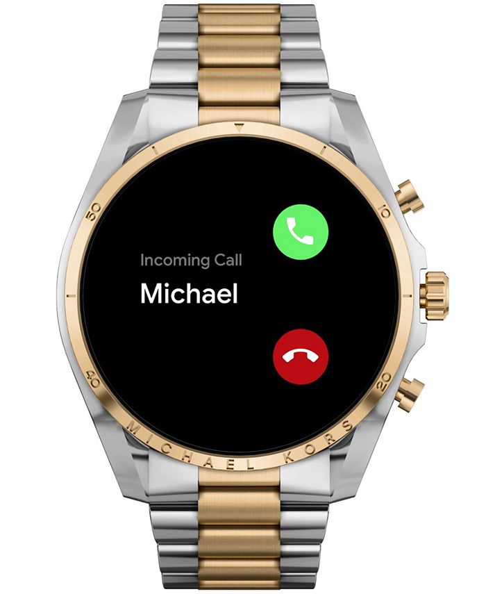 Michael Kors Access Unisex Gen 6 Bradshaw Smartwatch: Two-Tone Case ...