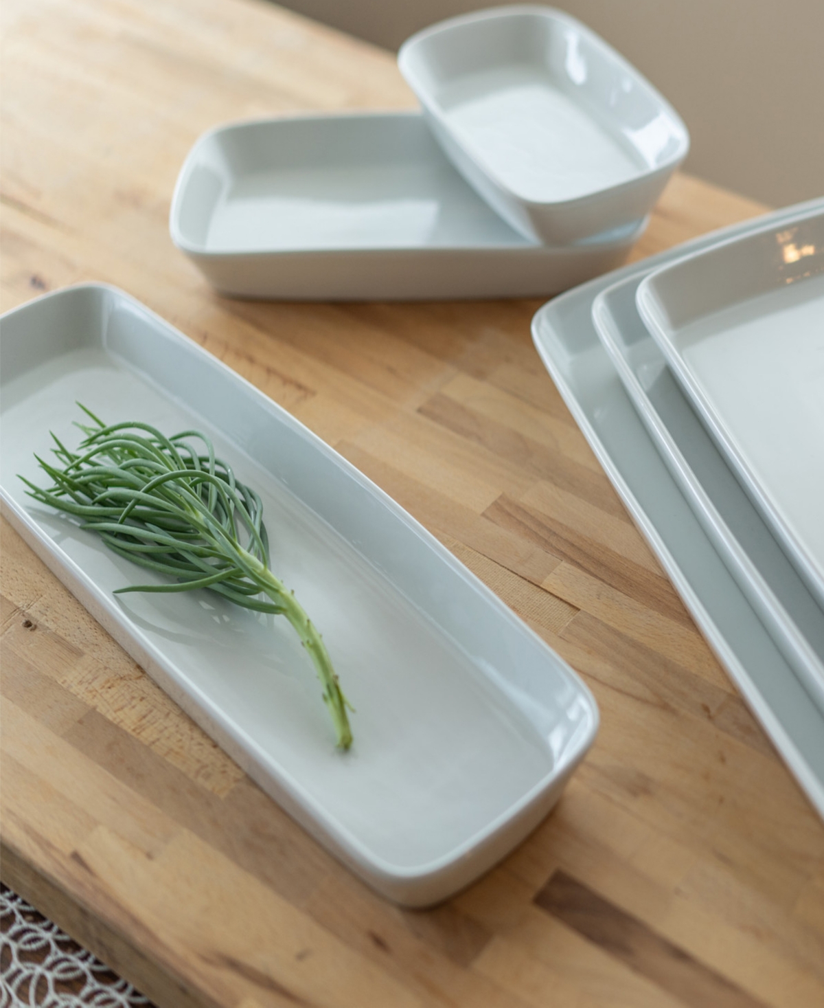 Rectangular Platters, Set of 2