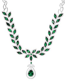 Brasilica by EFFY® Emerald (11-3/4 ct. t.w.) and Diamond (2-3/4 ct. t.w.) Pendant Necklace in 14k Gold or 14k White Gold, Created for Macy's