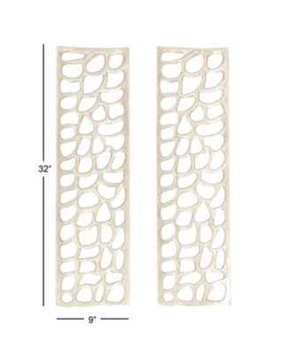 Aluminum Modern Abstract Wall Decor, Set of 2