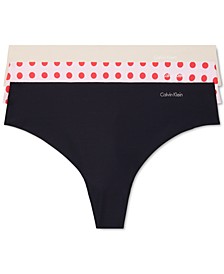 Women's Invisibles 3-Pack Thong Underwear QD3558