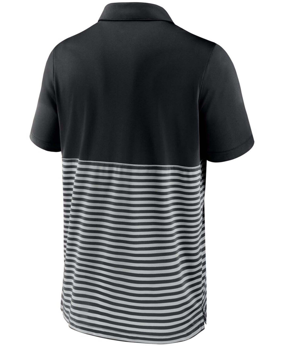Men's Black-Gray Chicago White Sox Home Plate Striped Polo - Black-Gray