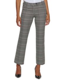 Petite Glen Plaid Modern Pants