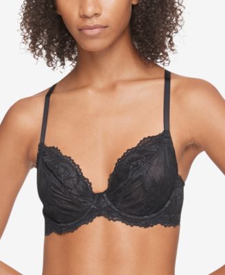 calvin klein women's seductive comfort unlined lace bra