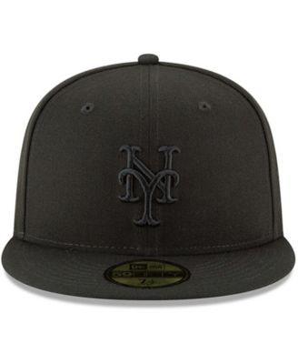 Men's Black New York Mets Primary Logo Basic 59FIFTY Fitted Hat