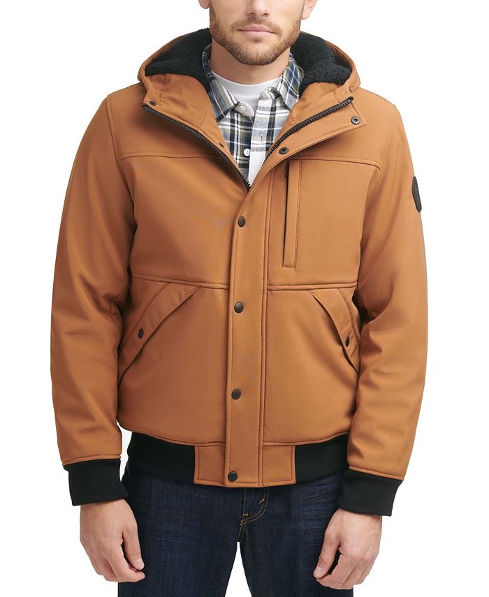 Levi's Men's Soft Shell Sherpa Lined Hooded Jacket & Reviews - Coats &  Jackets - Men - Macy's