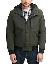 Men's Soft Shell Sherpa Lined Hooded Jacket