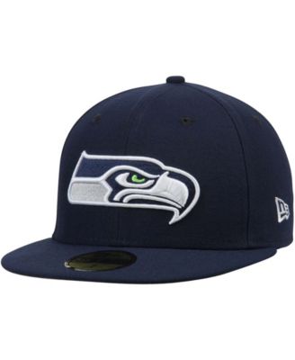 Men's New Era Navy Seattle Seahawks Omaha Low Profile 59FIFTY Structured Hat