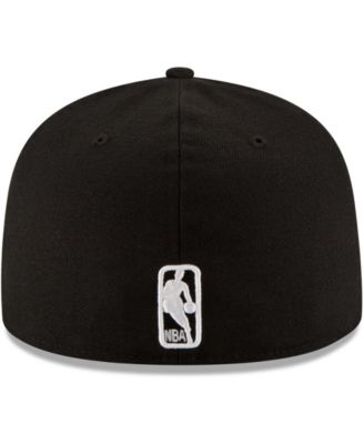 Men's Black Oklahoma City Thunder Black and White Logo 59FIFTY Fitted Hat