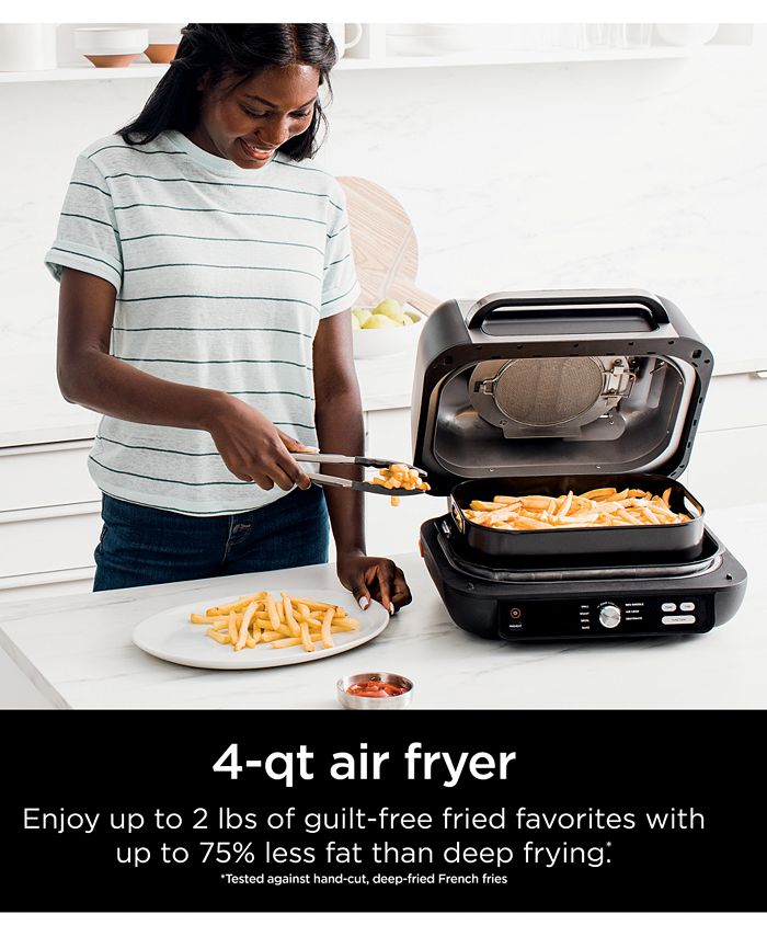 Ninja IG601 Foodi™ XL Pro Indoor Grill & Griddle, 4qt Air Fryer, Roast