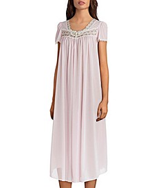 Plus Size Lace-Trim Nightgown
