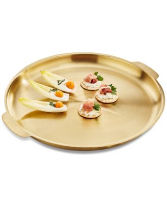 Martha Stewart Collection - Gold-Tone Round Tray