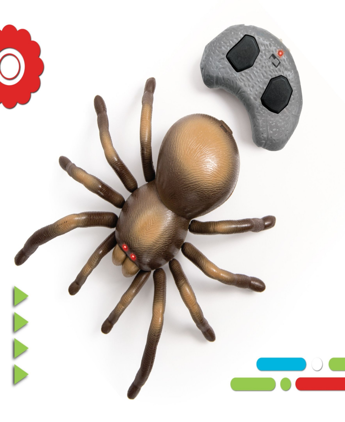 Shop Discovery Remote Control Moving Tarantula Spider Toy In Brown