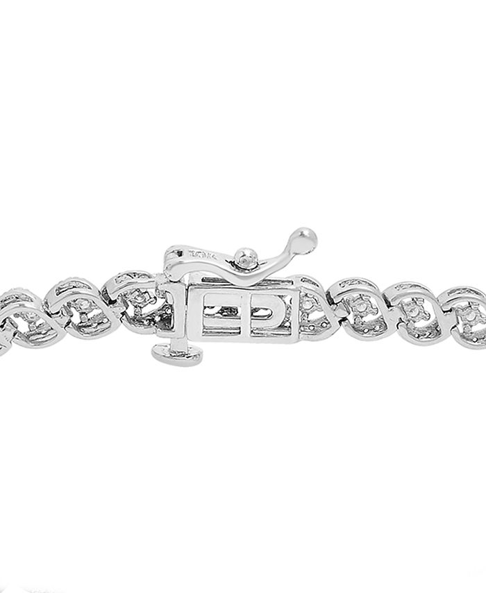Macy's - Diamond Tennis Bracelet (1 ct. t.w.) in 10k White Gold
