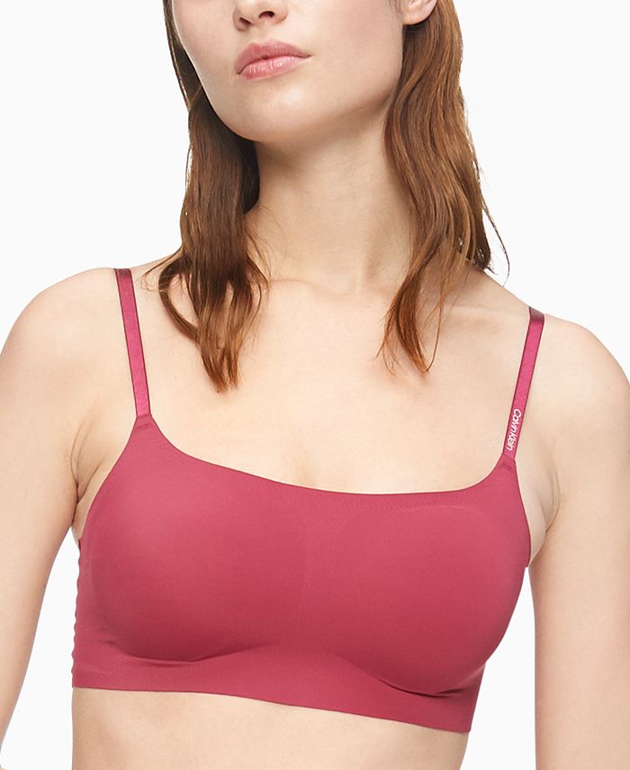 Calvin Klein Invisibles Comfort Lightly Lined Triangle Bralette QF5753 -  Macy's